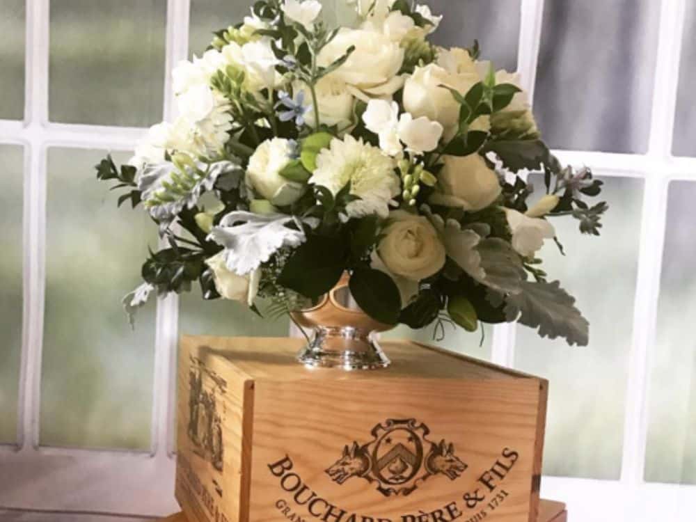 Custom flower arrangement designed by Tabletop Alchemist at HvH Specialty Growers in Fairfield, California