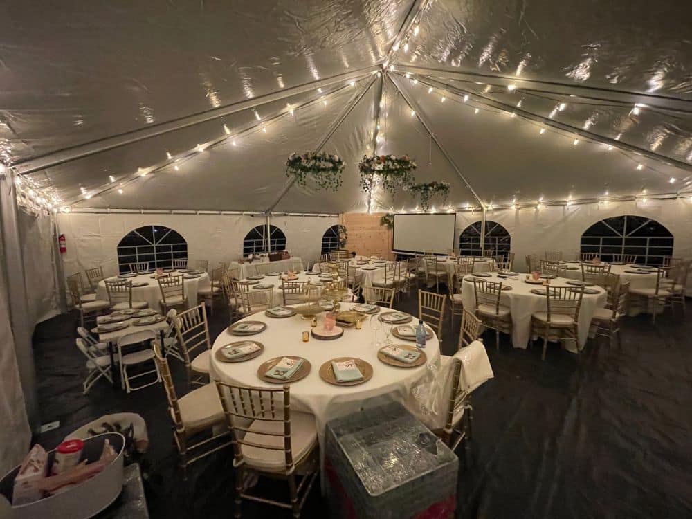 Baby shower at HvH Specialty Growers in Fairfield, California